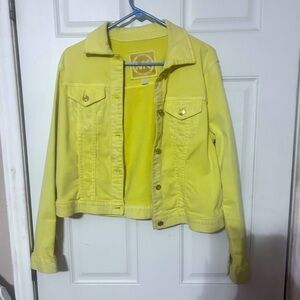 Yellow Micheal Kors denim jacket
